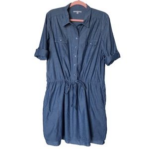 Gap XL Draw Waist Shirt Dress